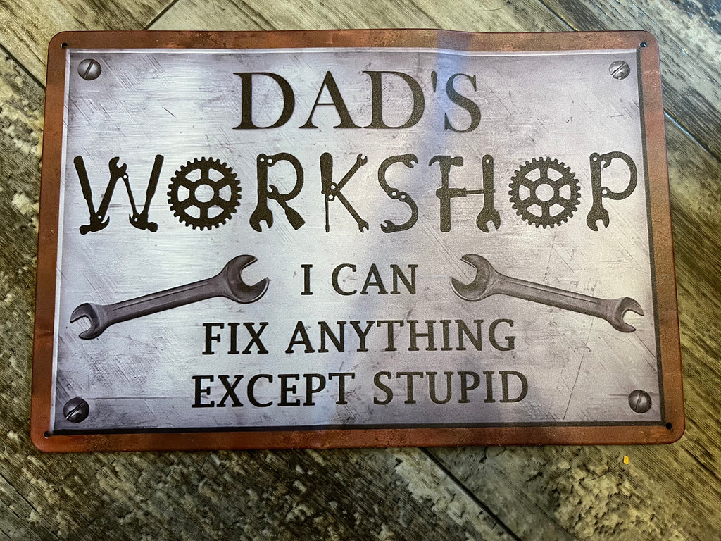 Vintage type tin sign