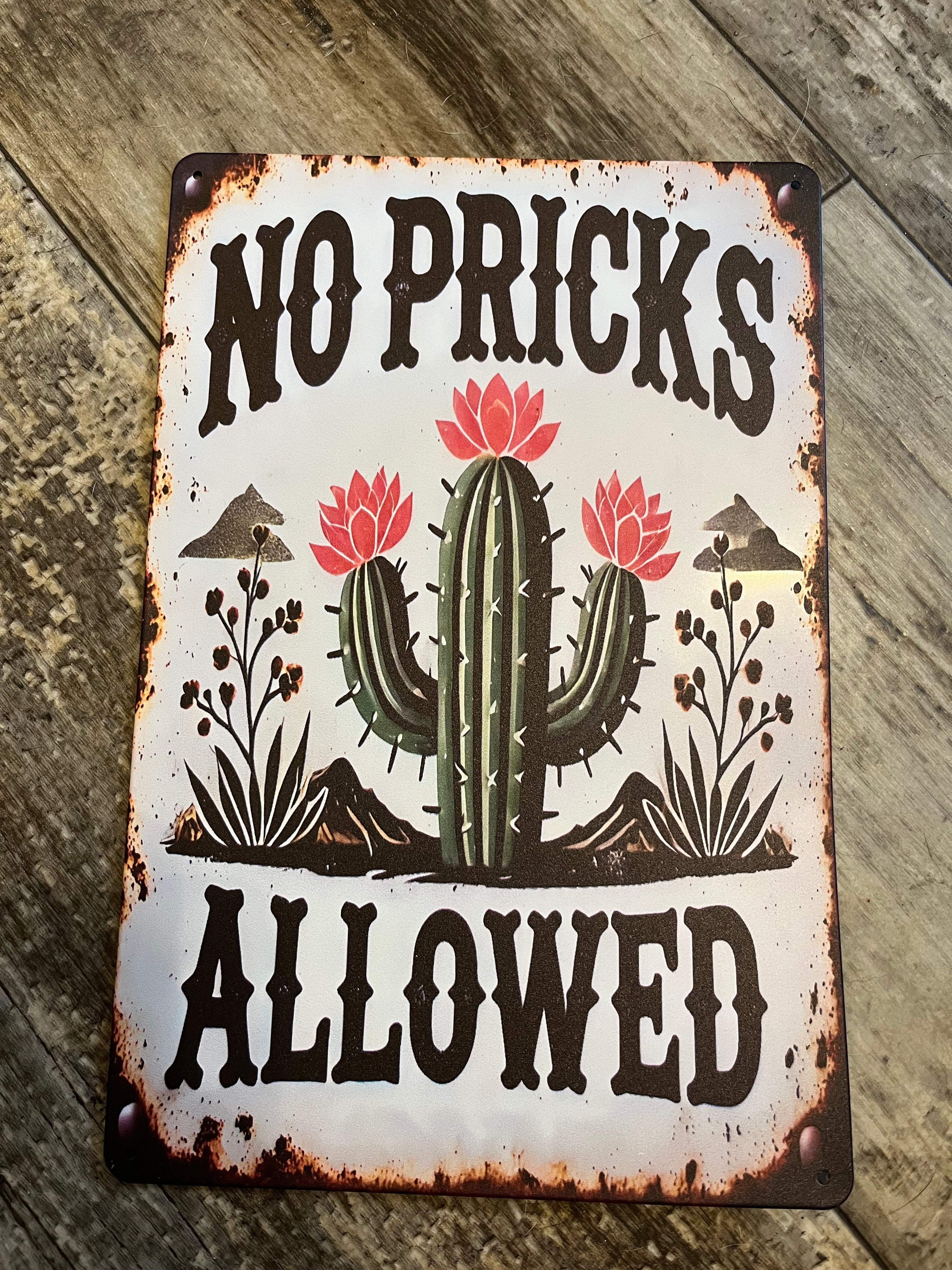 Vintage type tin sign