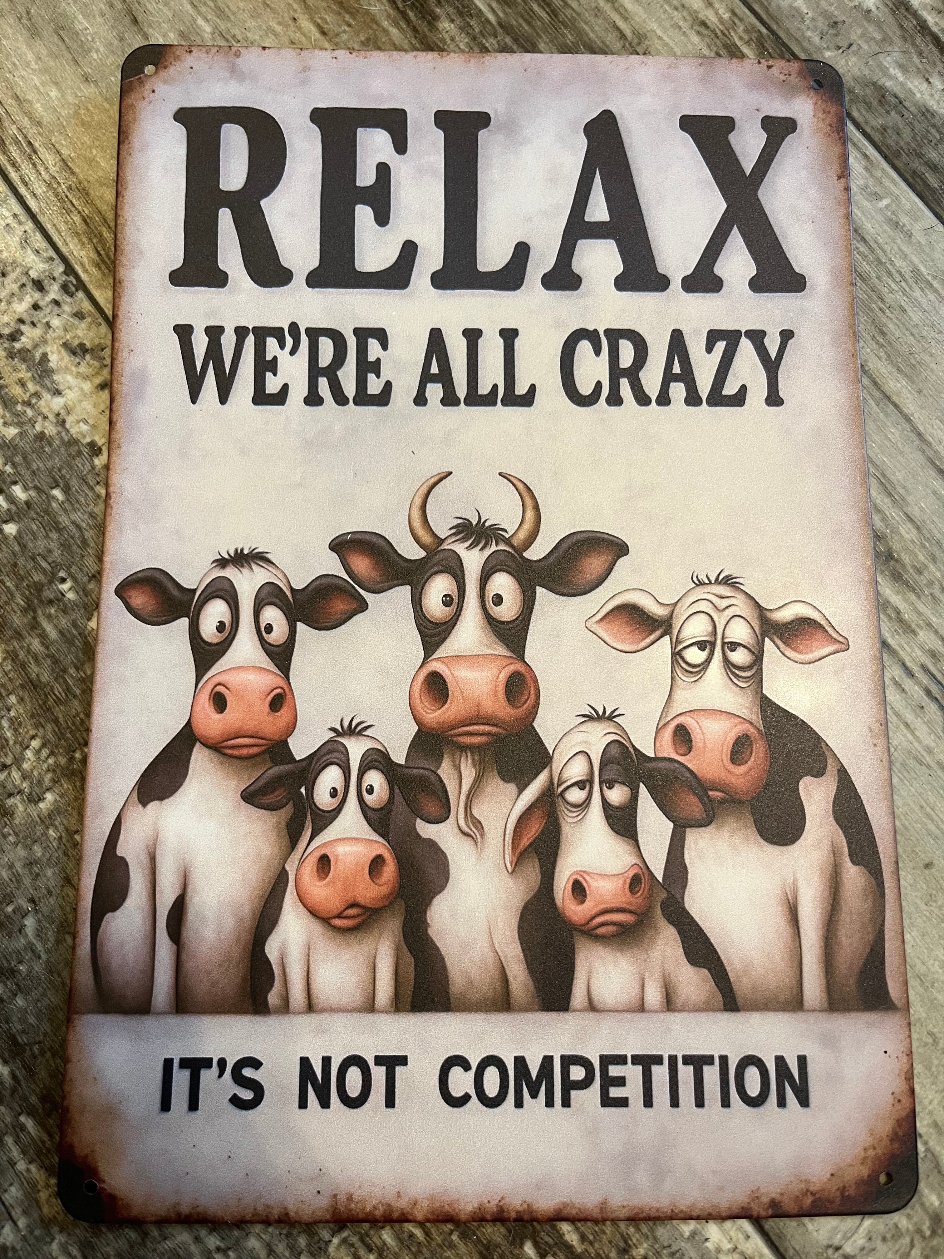 Vintage type tin sign