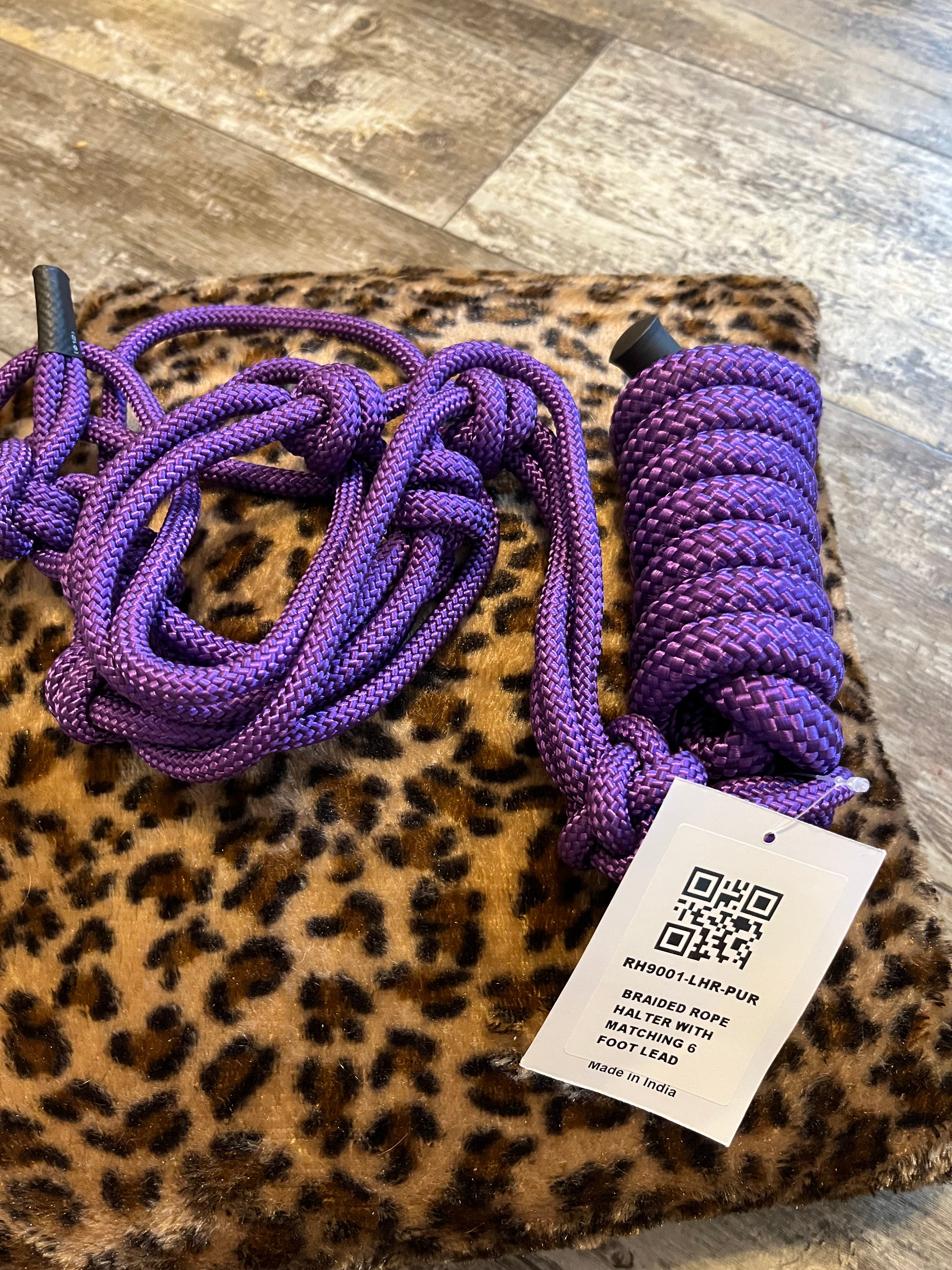 Horse halter and rope