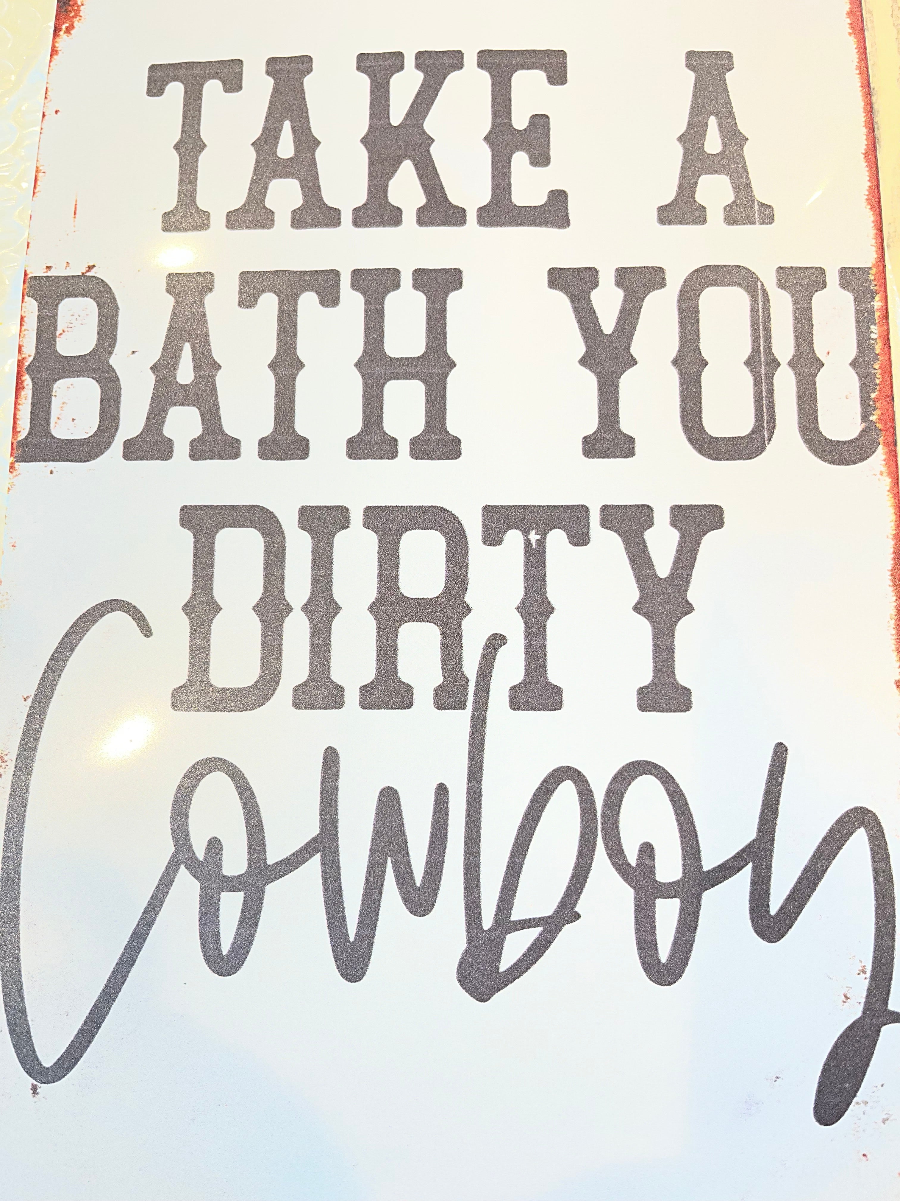 Vintage type tin sign