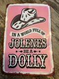 Vintage type tin sign
